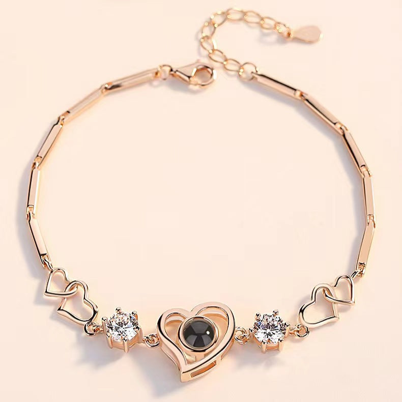 Wholesale Love Copper Plated Projection Copper Bracelets